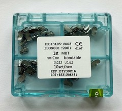 Orthodontic Buccal Tubes Dental 1st Molar MBT Roth 022 Bondable Mesh 10Sets/box