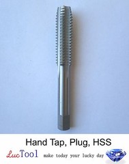 1 1/2-12 UNF Hand Tap Plug Chamfer GH4 Limit 4 Flute HSS Uncoated Bright Thread