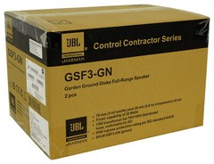 Pair JBL GSF3-GN 3″ Landscape Ground Stake or Wall Mount 70v Commercial Speaker