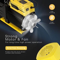 7.2CFM 2 Stage Vacuum Pump 3/4HP Rotary HVAC Refrigeration Air Conditioning AC