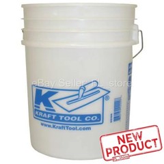 Kraft Tool 5 Gallon Measuring Bucket w/Measurements Imprinted Translucent NEW
