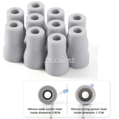 10/20Pcs Dental Saliva Ejector Adapter Tip Strong Weak Suction Rubber Snap Tip