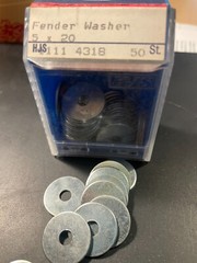 5×20 mm Fender Washer 50 pieces 5mmx20 Fender washer German made