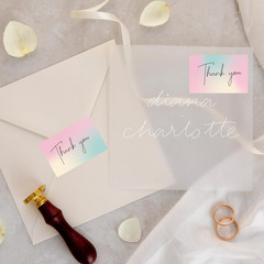 3X2 Inch Gradient Thermal Labels Colorful Direct Thermal Stickers Label Sel