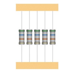25 Values 2W Carbon Film Resistor Kit from 1 Ohm to 1M Ohm 2 Watt 5% Resistors A
