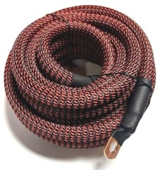 1/0 GAUGE BRAIDED SLEEVING AWG 100% OFC COPPER AMPLIFIER WIRING INSTALL KIT LOT