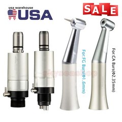 NSK Dental Low Speed Handpiece Straight Air Motor Contra Angle FG1.6mm/CA2.35mm