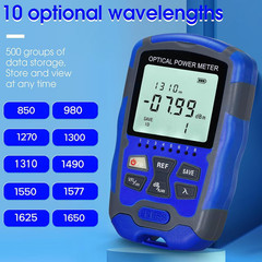 Portable Optical Power Meter A-M70 Fiber Optic Tester 10-Wavelength with RJ45…