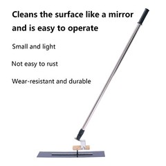 Long Handle Concrete Trowel Cement Surface Smoothing Tool w/ Finishing Shoes NEW