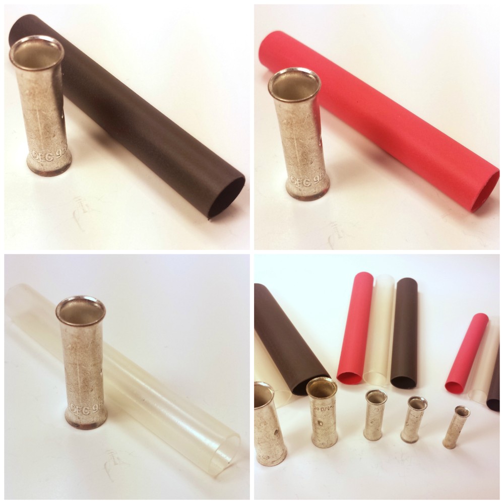 Adhesive Heat Shrink Butt Splice Wire Cable Connector Copper w Tin Plating