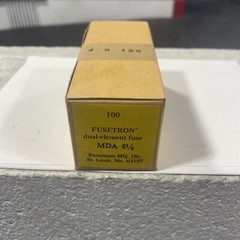 Buss Fuse Box Of 100 MDA- 61/4. MDA-6 1/4 Bussmann Ceramic