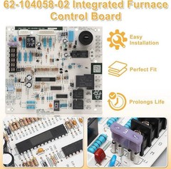 New Upgrade 62-104058-02 Integrated Furnace Control Board Replacement for Rheem