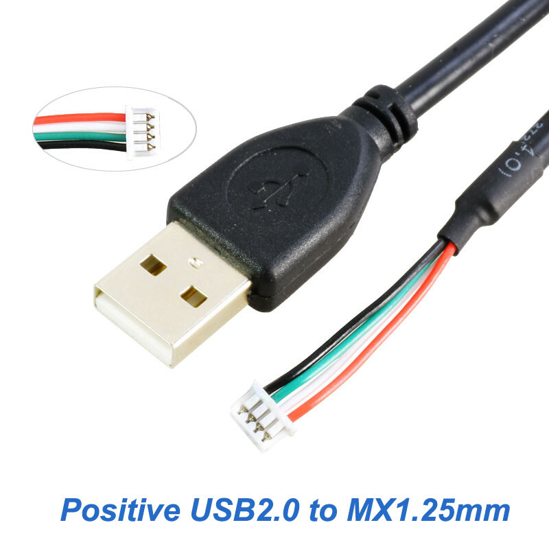 USB2.0 to Mx1.25mm 4Pin Plug Connector for Advertising Screen Screen Lead