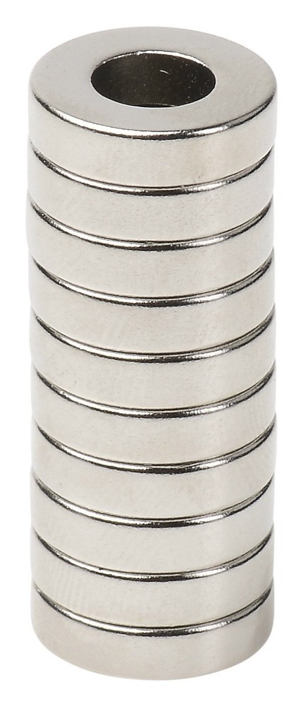 Lot 25 50 100 1/2 x 1/8 hole 1/4″ Neodymium Rare Earth Ring/Donut Magnets N48