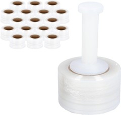 PSBM Mini Stretch Film/Wrap with Plastic Handle 3″ x 1000′ 80 GA 18 Rolls |