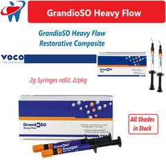 Dental Voco GrandioSO Heavy Flow Restorative Composite Syringe 2 x 2 g – Shades