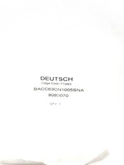 TE DEUTSCH 983 Series Circular Square Flange 5 Place Connector BACC63CN1005SNA