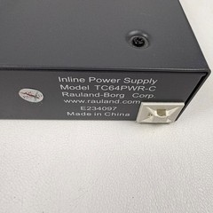 Rauland Borg Telecenter Inline Power Supply Rackmount IP Phone Switch TC64PWR-C