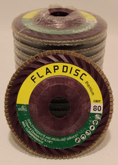 (10) 4-1/2″ X 7/8″ Kelco Plastic Trimmable Flap Disc Abras. Wheels 40 60 80 Grit