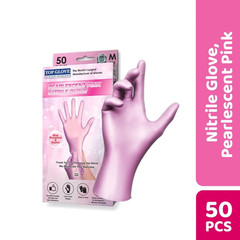 Top Glove Nitrile Disposable Powder Free Glove – Pearlescent Pink/ Violet 50s