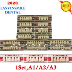 Denture Acrylic Resin Teeth Full Set/Anterior/Posterior FalseTeeth ShadeA1/A2/A3