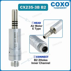 COXO Dental Contra Angle Turbine 1:1 Internal Water Low Speed Straight Handpiece