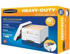 Bankers Box Heavy Duty File Boxes Letter/Legal 10-pack