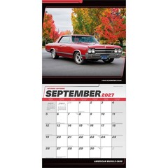 American Muscle Cars OFFICIAL | 2027 12×24″ (Hanging) Wall Calendar