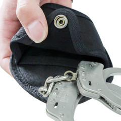 2Pack Handcuff Case Nylon Open Top Holder Pouch Fits Chain/Hinged Cuff Waist Bag