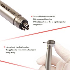 NSK Style Dental Fiber Optic LED E-generator high speed handpiece 4HOLE SDM