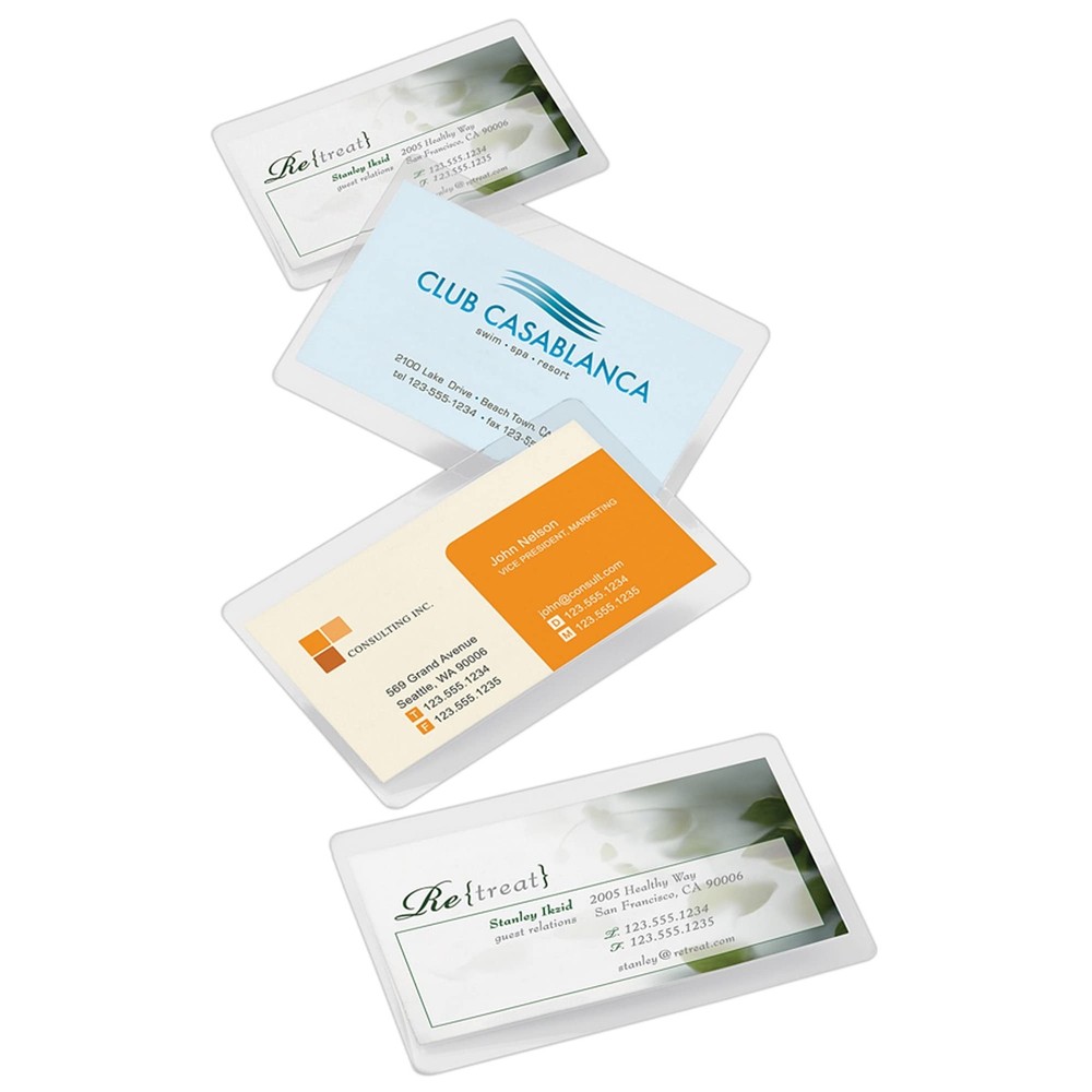 Office Depot® Brand Laminating Pouches, Business Card 2.56 x 3.75, Clear