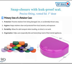 Dental Retainer Box Mouthguards, retainers, Bleaching trays & Splints 1 – 200/Cs