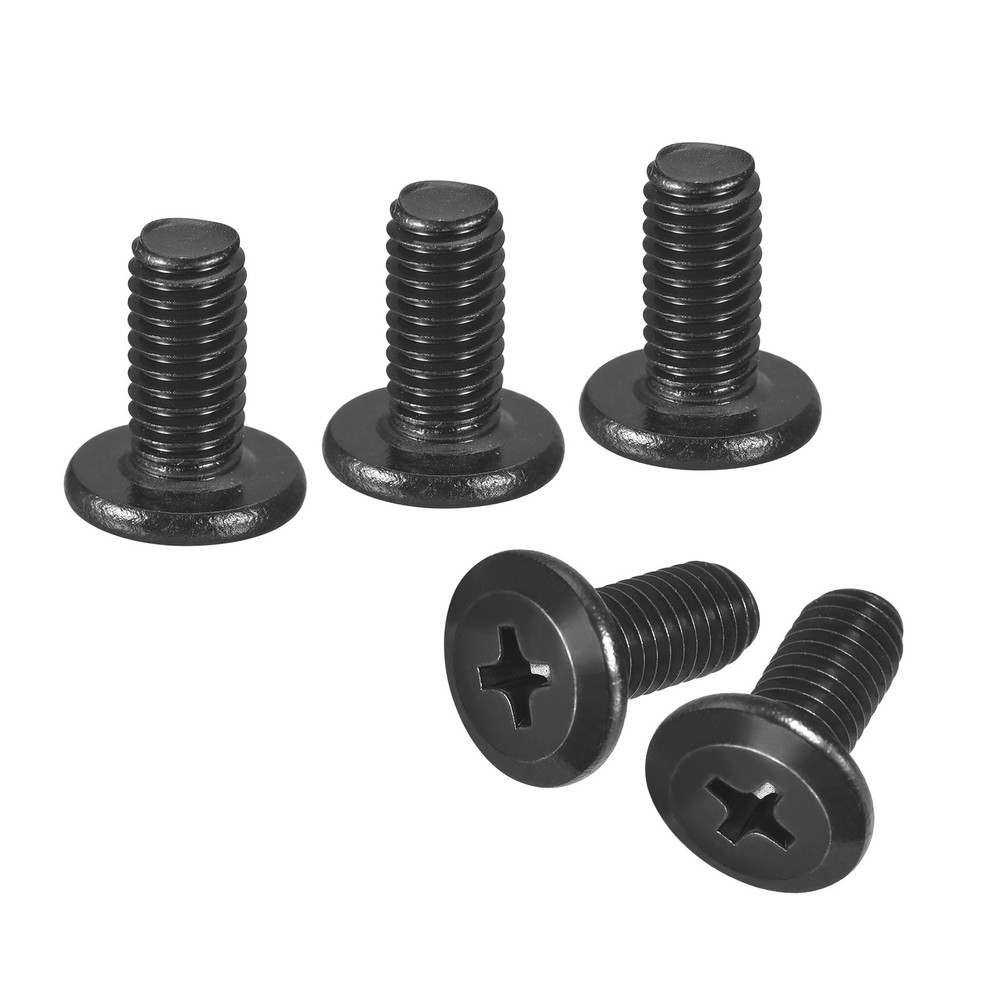 20Pcs M5-0.8 x 10mm Flat Round Head Machine Screws Phillips Drive Fastener