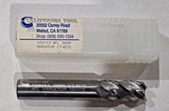 California Tool Variator Carbide Square End Mill 4FL 1/2″ x 1″ x 3″ .095R
