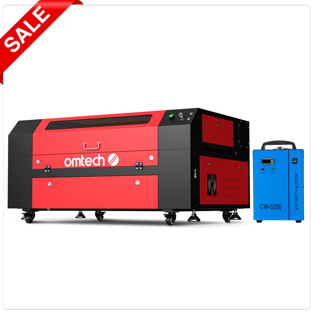OMTech 60W 20×28 CO2 Laser Engraver Engraver Cutter with CW-5200 Water Chiller