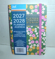 Jot 2027-2028 Floral Monthly Format Pocket Planner – 4.25″ x 6.25″ – Brand New!!