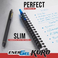 Kuro Shades of Leaves Retractable Liquid Gel Pen Assorted Ink Colors 8ct