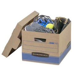 Bankers Box Heavy Duty Storage Boxes 10″ x 12″ x 15″ ,{10 Pack} Kraft Brown.