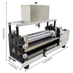 110V Automatic Double-sided Glue Coating Machine for Paper & Leather Soft Roller