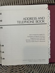 Vintage Red Burgundy leather CR Gibson Address book, made in USA Gold Lettering