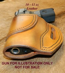 Gary C’s Avenger OWB Left Hand HOLSTER – for the Ruger SR9C/SR40C Leather