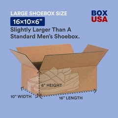 16 x 10 x 6 Corrugated Cardboard Storage Boxes Medium 16″L x 10″W x 6″H Pack …