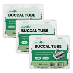 50Sets Dental Orthodontic Buccal Tubes 1st Molar Bondable Non-Conv Mesh Roth.022