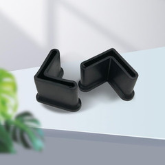 16 Pcs 2″ x 2″ (50mm x 50mm) L Shaped Rubber Angle Iron Caps, Furniture Angle Ir