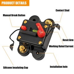 100 Amp Car Circuit Breaker Fuse Reset 12V-48V DC Car Boat Auto Waterproof NEW