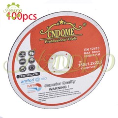 Pack 100 6″x.045″x7/8″ Cut-off Wheel – Metal & Stainless Steel Cutting Discs