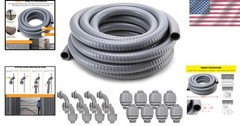 Liquid-Tight Conduit Kit 100ft 1/2inch Copper Metal PVC