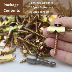 200 Pcs Galvanized U-Shaped Nails for Quick Steel Wire Fencing Installation