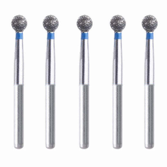 Spherical 3 mm Dia Medium Grit Diamond Bur 5/Pack [836-001.30M1]