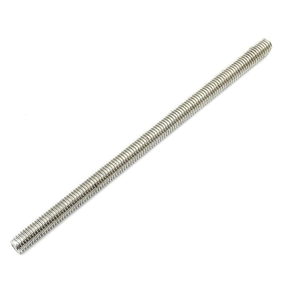 304 Stainless Steel 3/8″-16 Thread Fully Threaded Rod 12″ Length Long Threaded S